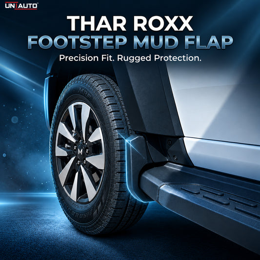 OEM Standard ABS Footstep Mudflap for Thar Roxx – Premium Quality Front & Rear Mud Guards, Durable Splash Protection & Perfect Vehicle Fitment