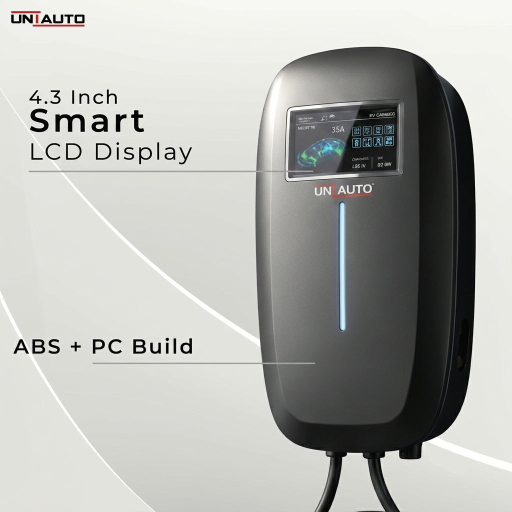Uniauto VOLTRIQ Smart AC Wall EV Charger | WiFi App, RFID, Adjustable Charging & Advanced Safety | 2-Year Warranty