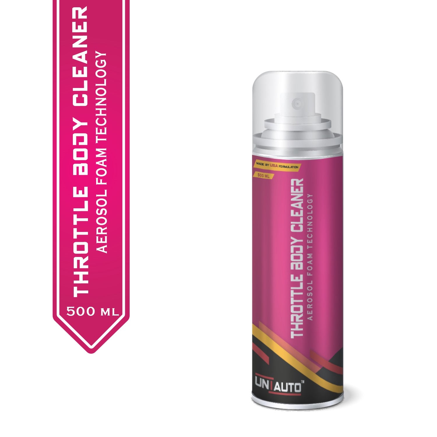 Uniauto Throttle Body Cleaner – Precision Aerosol Cleaning for Enhanced Engine Response (500ml)