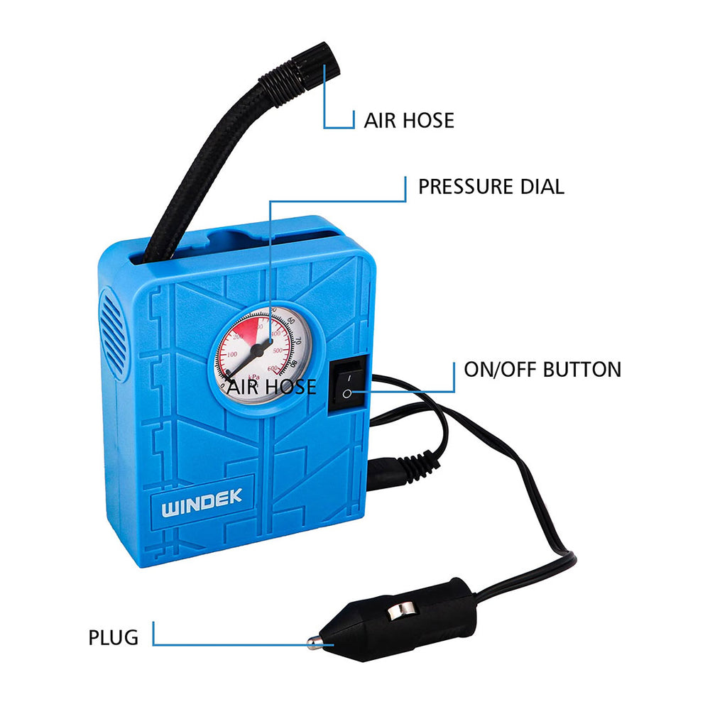 Windek 1500 Portable Digital Tyre Inflator with Flash Light - Uniauto