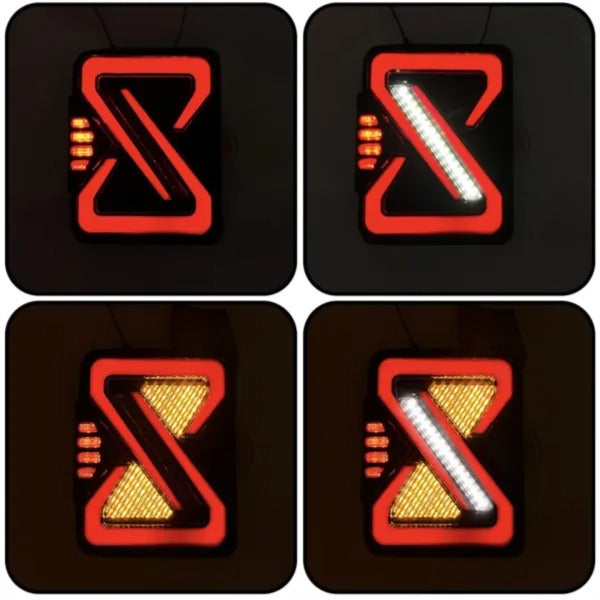 LED Z Style Smoke Taillight for Mahindra Thar 2020 - Uniauto