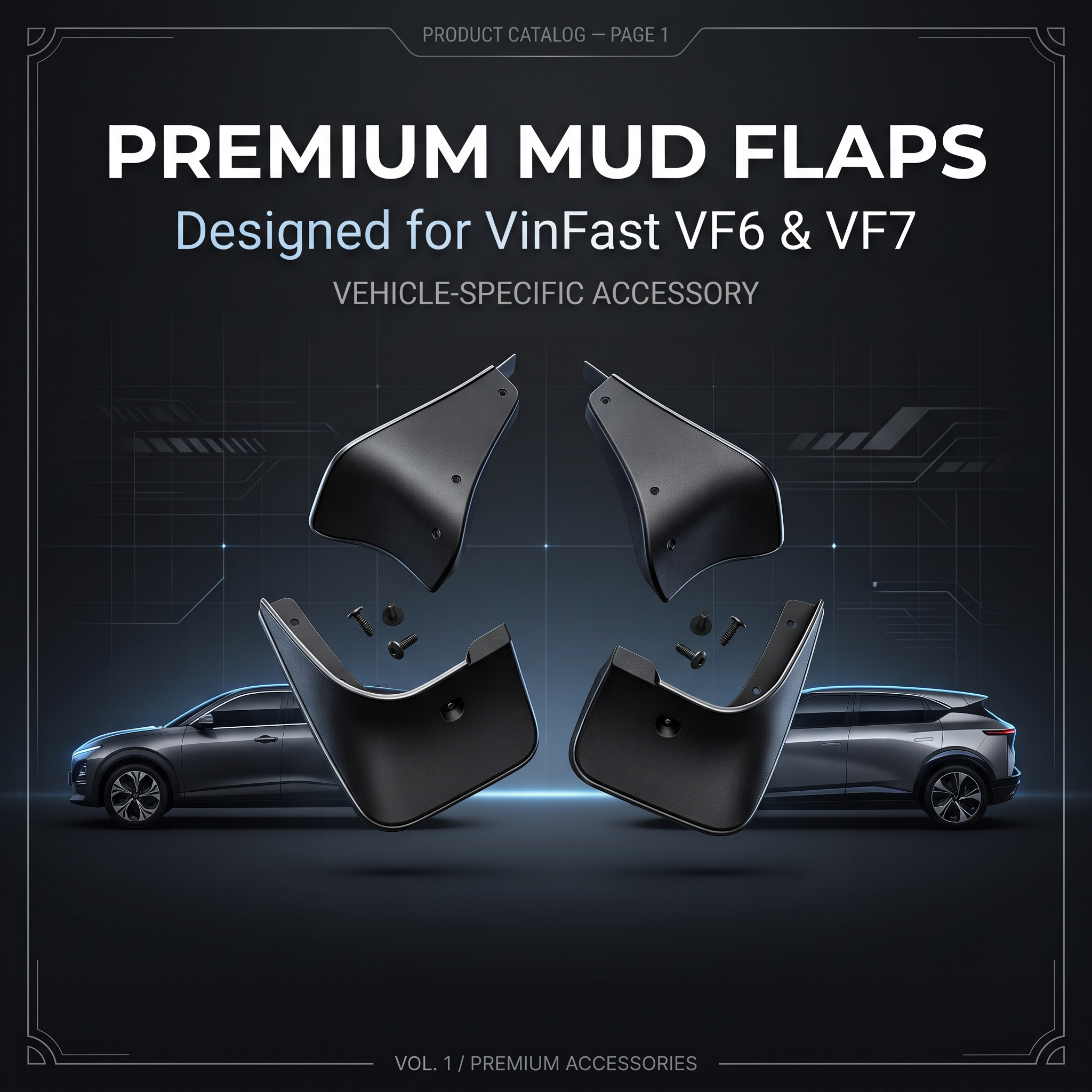 OEM Standard ABS Mudflap for VinFast VF6 – Premium Quality Front & Rear Mud Guards, Durable Splash Protection & Perfect Vehicle Fitment