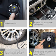Windek 1501 Portable Digital Tire Inflator with Flash Light - Uniauto