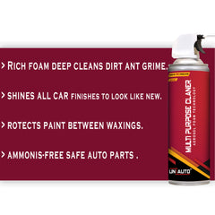 Multipurpose Foam Cleaner made by Aerosol Foam Technology (500ml) - Uniauto