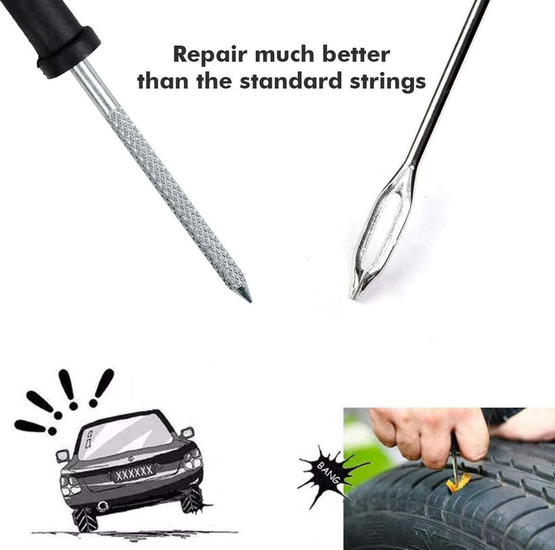 UNIAUTO Tubeless Tire Puncture Repair Kit Portable Flat Tire Puncher Fixing - Uniauto
