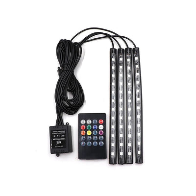 4-in-1 LED Ambient Atmosphere Light with Music & Remote Control