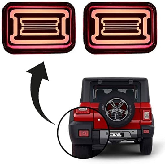 Matrix Style Rear Bumper Reflector for Mahindra Thar and Thar Roxx