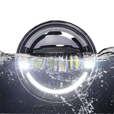 LED Wrangler Style 210-watt Headlight for Mahindra Thar 2020 | High Beam | Low Beam | White DRL | Yellow Indicator