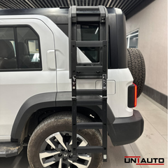 Defender Style Side Ladder with Storage Box for Mahindra Thar Roxx