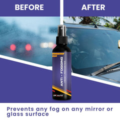 Uniauto Anti-Fogging Spray Frost Preventer 200ml | Clear Vision for Car Glass, Mirrors, Helmets, Windows & Lenses