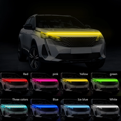 Front Center RGB LED Car Hood LED DRL Light