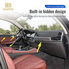 Cardi K3 10in1 Interior Ambient Lighting with App and Remote control (2pcs dashboard, 4pcs door trims, 4pc Foot) - Uniauto