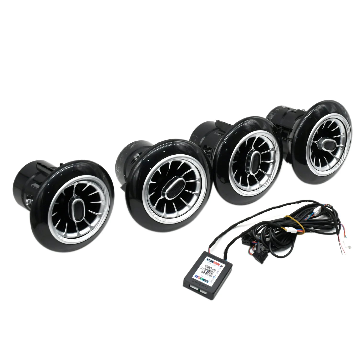 Uniauto Cardi Ambient, Smart LED Ambient Light AC vent Kit for Interior Car Lighting, Atmosphere Lamp K3 Plus 7th Gen, 4-in-1, For Thar and Thar Roxx proper fit | With App control