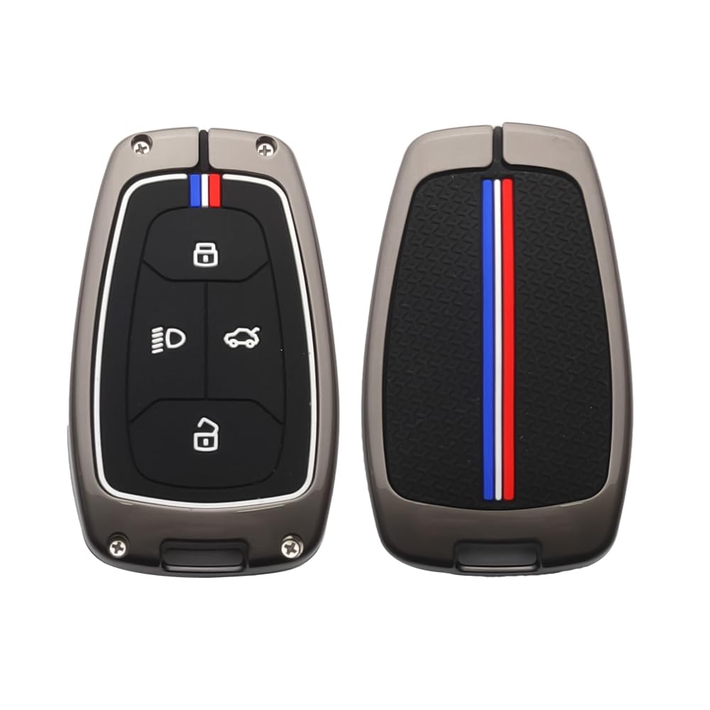 Metal Key Cover for TATA Nexon, Harrier, Safari, Altroz, Tigor, EV Electric, EV Max, Punch, Tiago