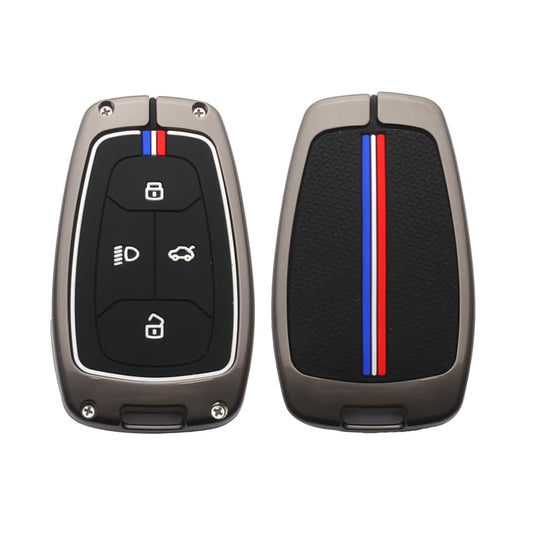 Metal Key Cover for TATA Nexon, Harrier, Safari, Altroz, Tigor, EV Electric, EV Max, Punch, Tiago
