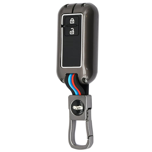 Metal Key Cover for All Maruti Suzuki & Toyota Cars - 2 Button Smart Key