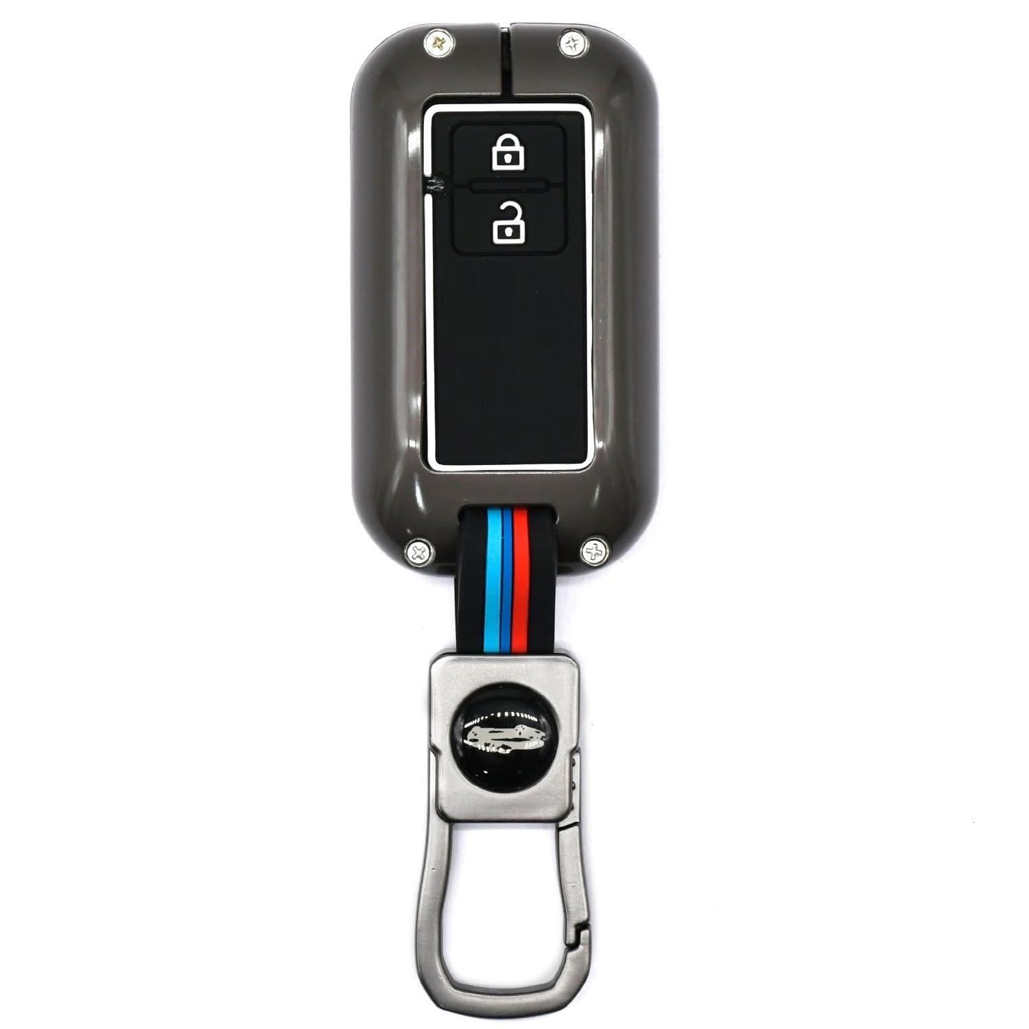 Metal Key Cover for All Maruti Suzuki & Toyota Cars - 2 Button Smart Key