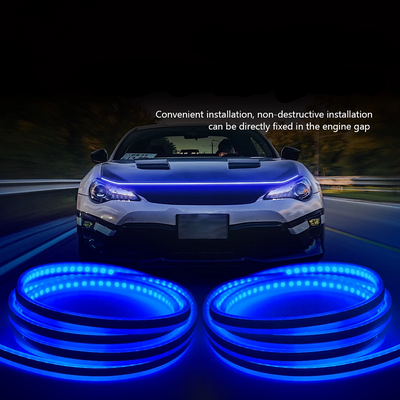 Front Center RGB LED Car Hood LED DRL Light