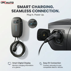 Uniauto VOLTRIQ Smart AC Wall EV Charger | WiFi App, RFID, Adjustable Charging & Advanced Safety | 2-Year Warranty