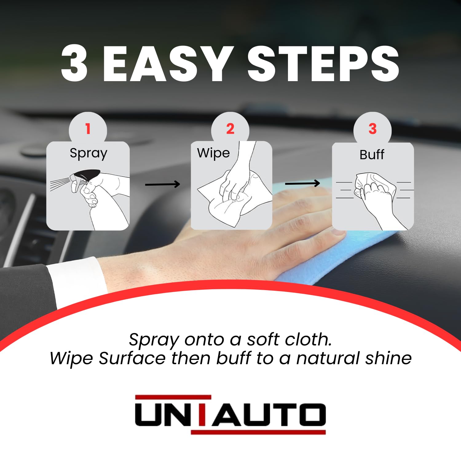 All-In-One Hi Gloss Liquid Wax | Interior Dashboard and Exterior Wax | Shines As Good As New