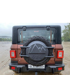 4X4 Style Stepney or Spare Wheel Cover for Mahindra Thar 2020 - Uniauto