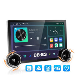 Gemstone 10.1'' 2K QLED Android Car System – 4GB RAM, 64GB Storage, Dual Knob & Camera Support