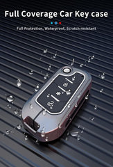 Metal Key Cover for Mahindra Thar Roxx, Scorpio N, XUV3X0, XUV700, XUV400, Bolero Neo, Bolero 2020, Scorpio Classic, Thar 2020 | Zinc Alloy