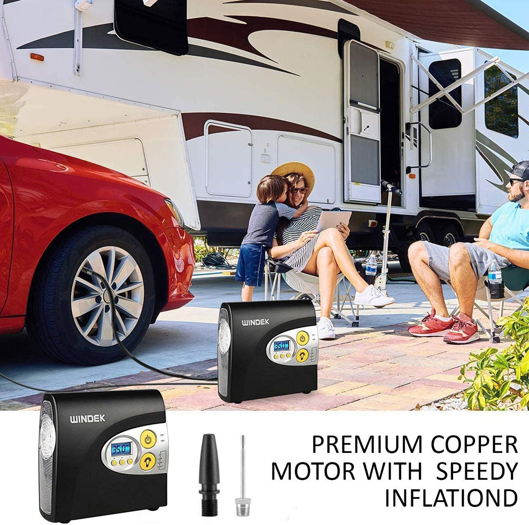 Windek 1902 Portable Digital Tyre Inflator with Flash Light - Uniauto