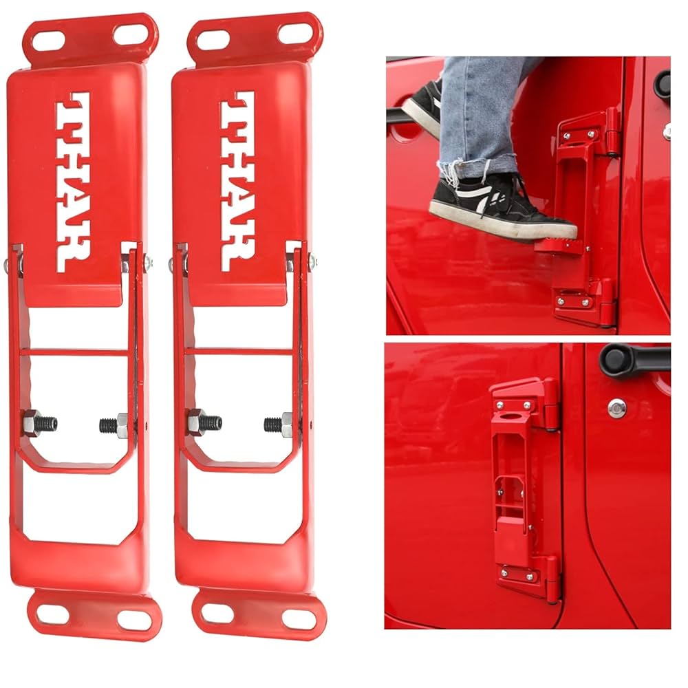 Heavy-Duty Door Step Hinges for Mahindra Thar & Thar Roxx – Ultimate Off-Road Accessory