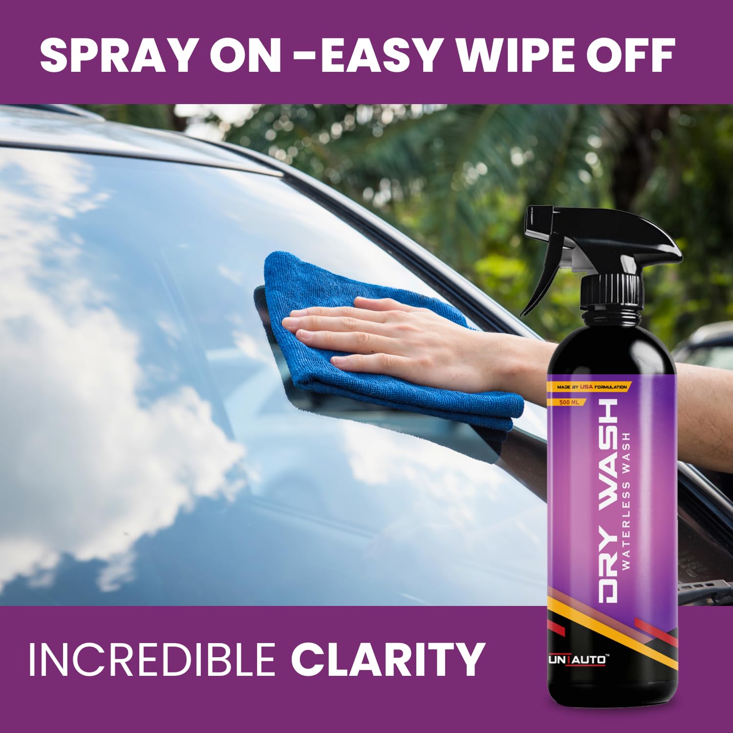 Dry Wash Waterless Wash 500 ml | Waterless Wash Spray | Just Spray And Wipe