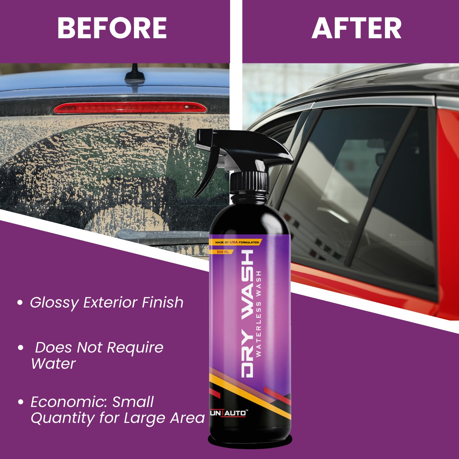Dry Wash Waterless Wash 500 ml | Waterless Wash Spray | Just Spray And Wipe