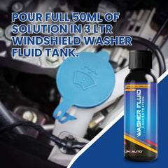 Washer Fluid Concentration - Pack of 5 (5 X 50 ml) - Free Glass Cleaning Cloth