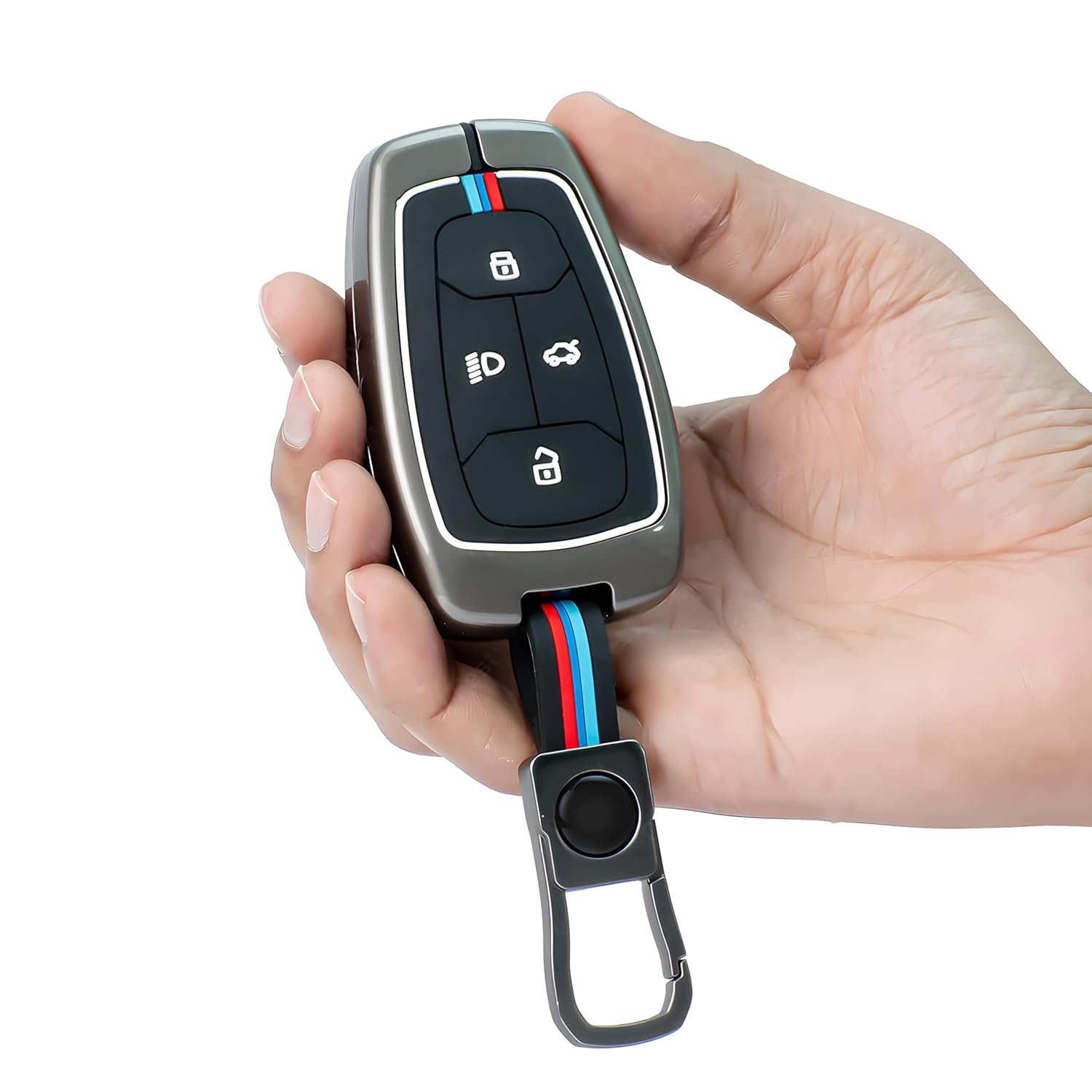Metal Key Cover for TATA Nexon, Harrier, Safari, Altroz, Tigor, EV Electric, EV Max, Punch, Tiago