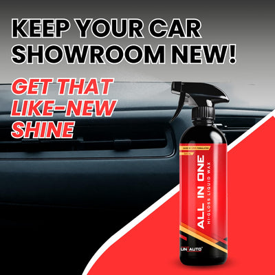 All-In-One Hi Gloss Liquid Wax | Interior Dashboard and Exterior Wax | Shines As Good As New