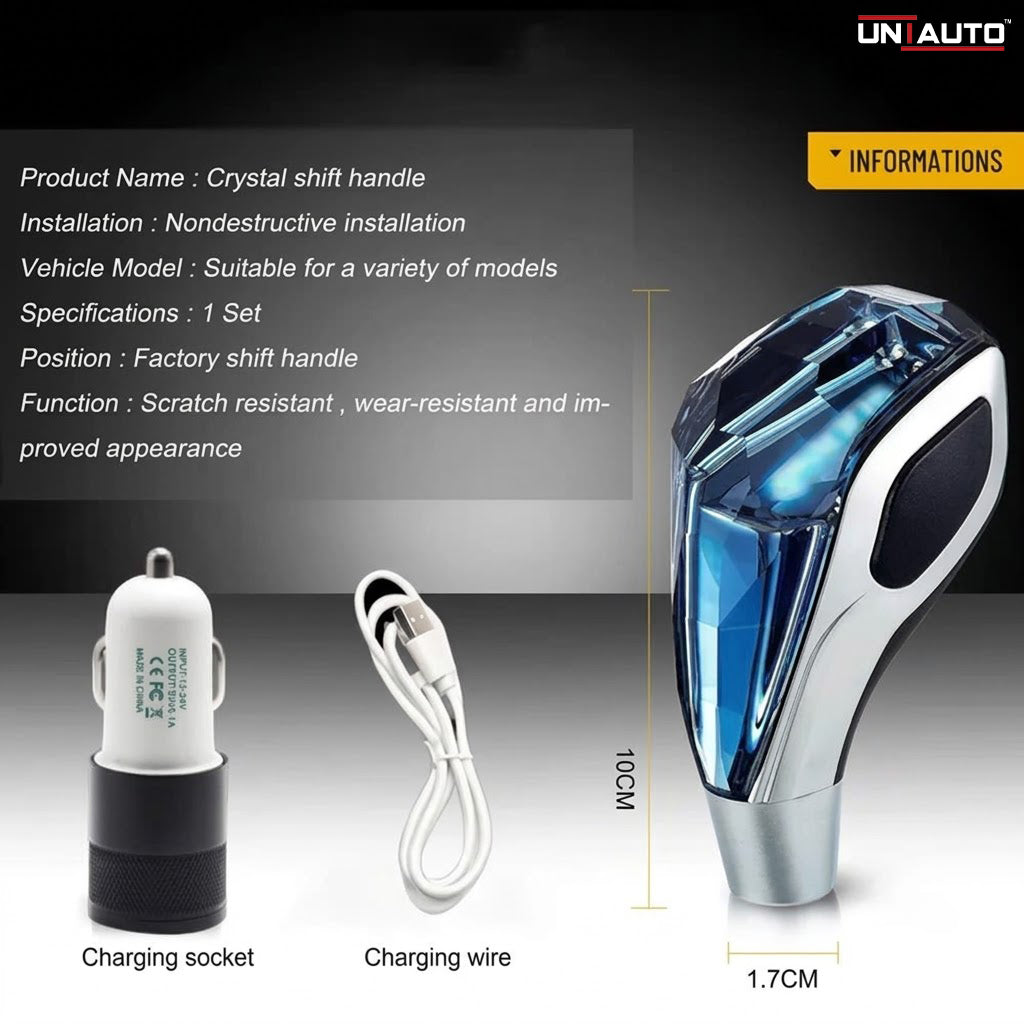 LED Gear Knob - Crystal | 8mm, 10mm, and 12mm Threads | For all Cars including 3XO, Curvv, Roxx and More