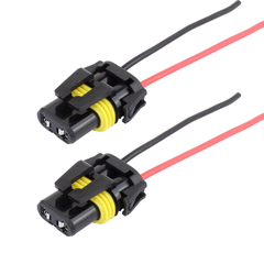 Fog Lamp and Headlights Coupler Connector – Heavy Duty Waterproof Wiring Socket for Car Fog Lights  and Headlights