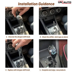 LED Gear Knob - Crystal | 8mm, 10mm, and 12mm Threads | For all Cars including 3XO, Curvv, Roxx and More
