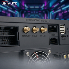 Uniauto 9-Inch 4K Android Car Stereo | Wireless Android Auto & Apple CarPlay | Smart Touch Infotainment System