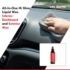 All-In-One Hi Gloss Liquid Wax | Interior Dashboard and Exterior Wax | Shines As Good As New