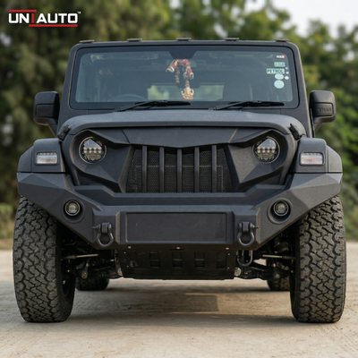 Angry Bird Style Fiber Front Grille for Mahindra Thar 2020 Onwards | Aggressive Custom Off-Road Look | Durable Fiber Build
