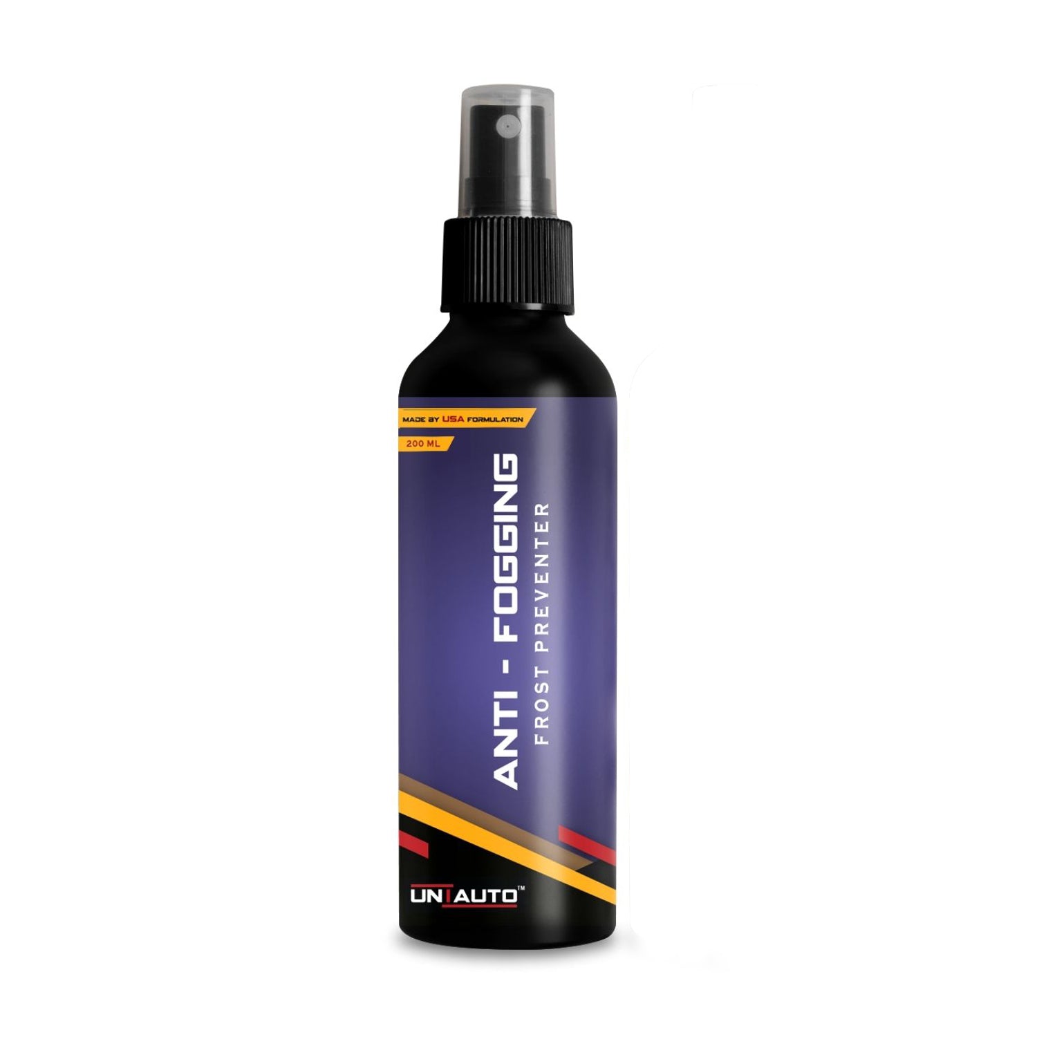 Uniauto Anti-Fogging Spray Frost Preventer 200ml | Clear Vision for Car Glass, Mirrors, Helmets, Windows & Lenses
