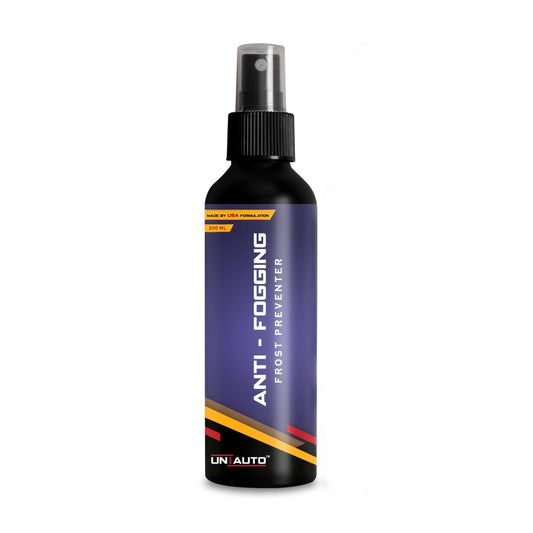 Uniauto Anti-Fogging Spray Frost Preventer 200ml | Clear Vision for Car Glass, Mirrors, Helmets, Windows & Lenses