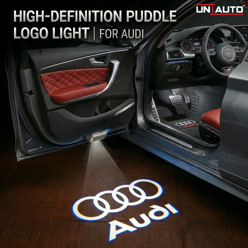Shadow Light For Car | Plug N+ Play |Shadow/Ghost Light Projector for Car Door | Pack of 4
