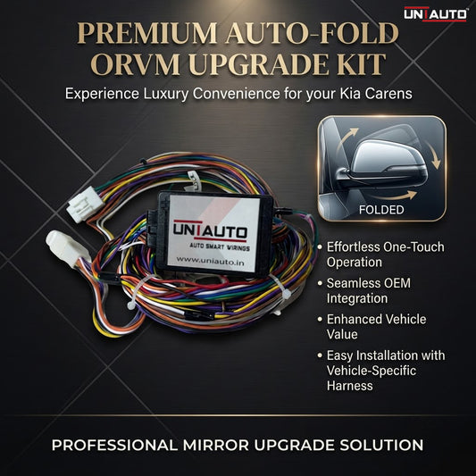 Auto Fold ORVM or Mirror Upgrade kit for Kia Carens | Install Auto fold ORVM into Base and mid models