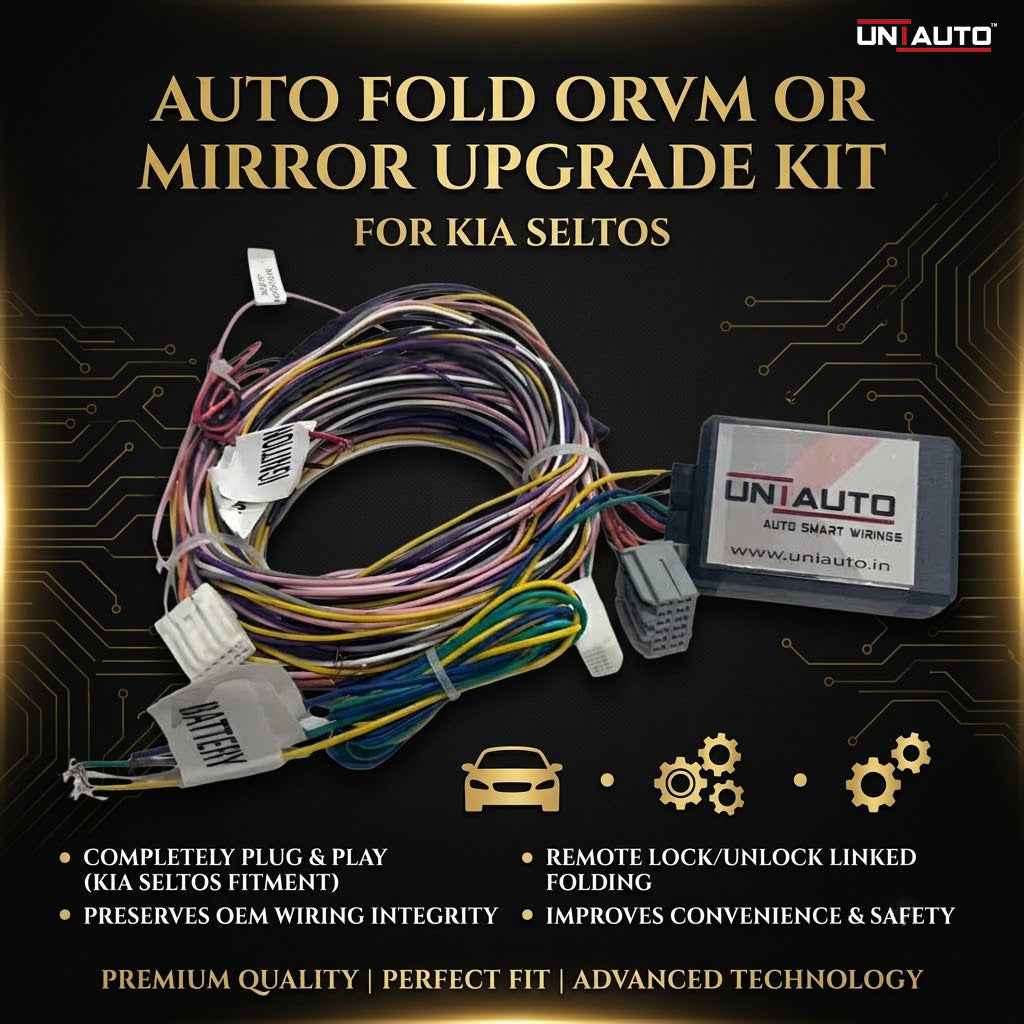 Auto Fold ORVM or Mirror Upgrade kit for Kia Seltos | Install Auto fold ORVM into Base and mid models