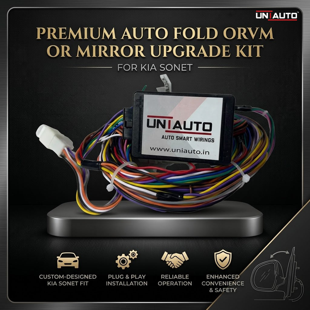 Auto Fold ORVM or Mirror Upgrade kit for Kia Sonet | Install Auto fold ORVM into Base and mid models