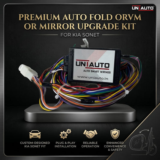 Auto Fold ORVM or Mirror Upgrade kit for Kia Sonet | Install Auto fold ORVM into Base and mid models