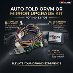 Auto Fold ORVM or Mirror Upgrade kit for Kia Syros | Install Auto fold ORVM into Base and mid models