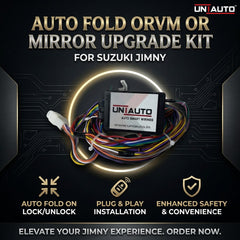 Auto Fold ORVM or Mirror Upgrade kit for Suzuki Jimny | Install Auto fold ORVM into Base and mid models