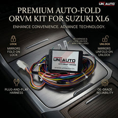 Auto Fold ORVM or Mirror Upgrade kit for Suzuki XL6 | Install Auto fold ORVM into Base and mid models